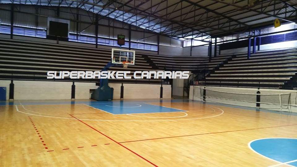 Videomarcador pequeño ubicado en el fondo sur / Foto: SuperBasket Canarias