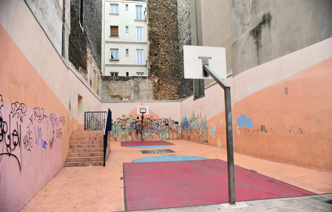 Imagen original de la pista. Año 2009 / Fotos: SuperBasket Canarias