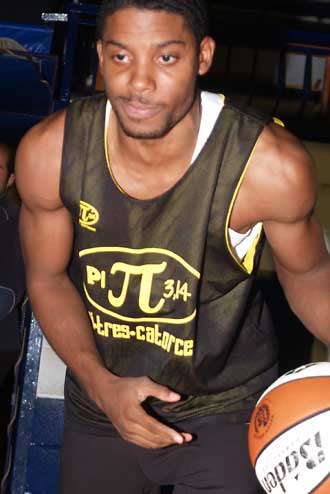 BJ Pratt en un entrenamiento con el Canarias 2004-05 / Cedida