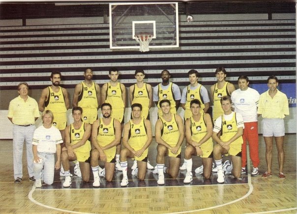El mejor Canarias de la historia logró dos clasificaciones consecutivas, temporadas 1986-87 y 1987-88 / Foto: Archivo SBC