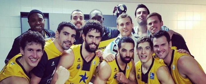 La foto que subió Nico de la intimidad del vestuario tras el gran triunfo del Canarias