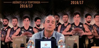 Txus Vidorreta: «Ante el Herbalife Gran Canaria tendremos nuestras opciones» Txus Vidorreta comparece ante los medios en la sala del prensa del Santiago Martín / CB Canarias