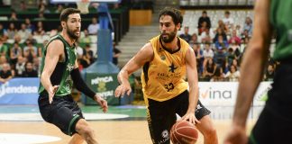 Beirán no estuvo acertado de cara al aro, pero ayudó mucho con sus rebotes