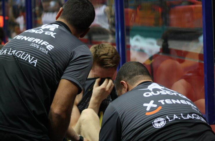 El lituano Marius Grigonis sufre un esguince de tobillo de grado dos