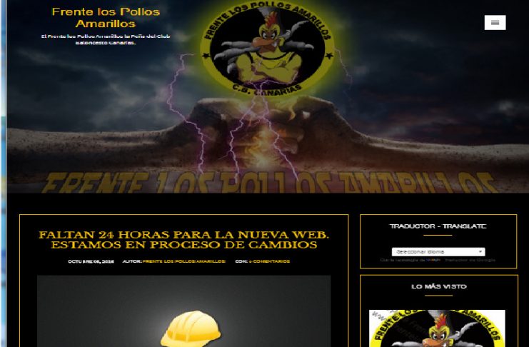 Nueva web del Frente Los Pollos Amarillos