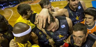 Zona mixta. Grigonis y San Miguel expresan su alegría por la victoria