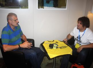 Pepón Artiles en una entrevista con José Luis Hernández / Foto: SuperBasket Canarias