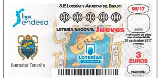 El Canarias, protagonista en el sorteo de la Lotería Nacional de este jueves