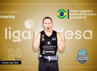 Huertas, Mejor Jugador Latinoamericano de la Jornada 13