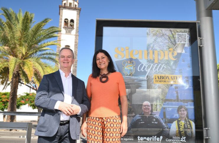 Metrotenerife convierte la Línea 1 en escaparate aurinegro